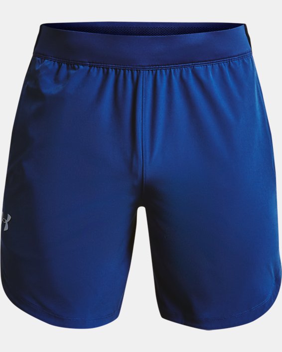 Men's UA Stretch Woven Shorts in Blue image number 6